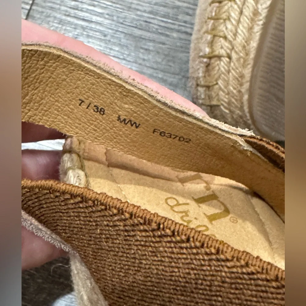 Born Women’s Meade Sandal size 7 Suede Wedge Platform Espadrille Tan Bro… - Picture 2 of 8